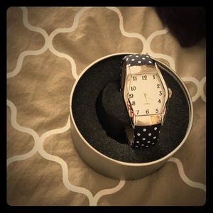 Coldwater Creek polka dot watch